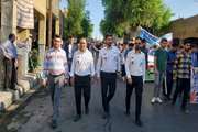 حضور پرسنل اورژانس پیش بیمارستانی دزفول در راهپیمایی ۱۳ آبان