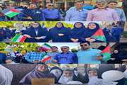 حضور پرسنل معاونت بهداشت دانشگاه علوم پزشکی دزفول در مراسم راهپیمایی ۱۳ آبان