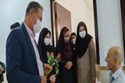 دیدار معاون بهداشت با سالمندان  "سرای آرامش " در هفته سلامت سالمندان