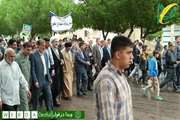 کلیپ حضور اساتید، دانشجویان و کارکنان دانشگاه علوم پزشکی دزفول در راهپیمایی 13 آبان