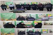 در آستانه میلادحضرت زینب ۱۲ جایزه به برندگان مسابقات جوانی جمعیت و شیرمادر در معاونت بهداشت اهداشد .