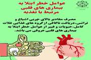 عوامل خطر ابتلا به بیماری های قلبی مرتبط با تغذیه