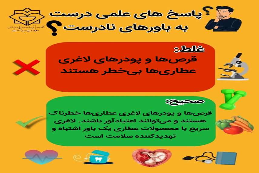 پاسخ درست به باورهای نادرست تغذیه‌ای