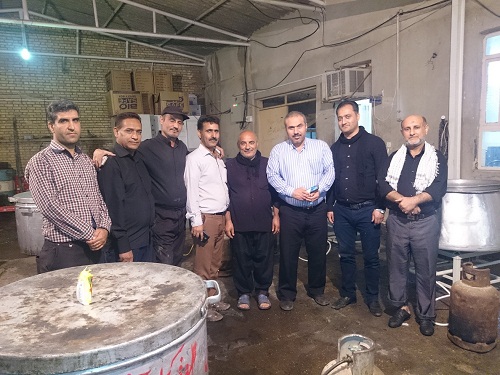 حضور جناب دکتر میرشکاک در جمع خدام اباعبداله در مرکز بهداشت شوش